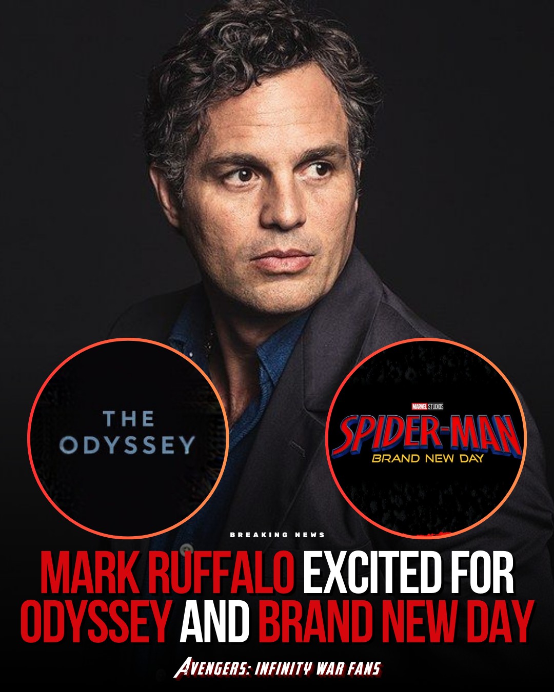 Avengers: - Mark Ruffalo has shared his excitement over The Odyssey and ...