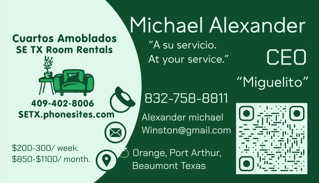 Cuartos Amoblados SETX Room Rentals | Houston TX