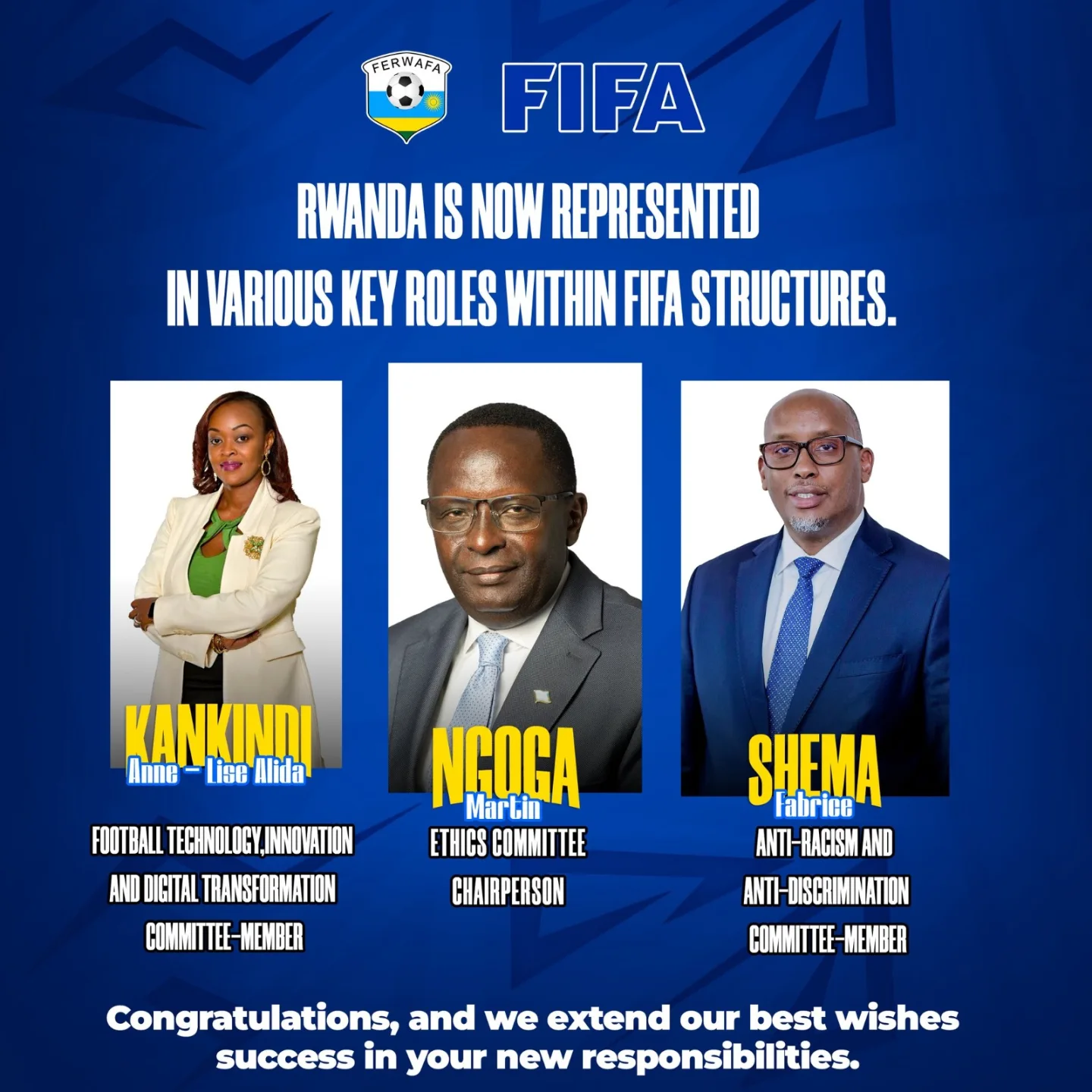Mc - Rwanda is now well represented in FIFA! • Martin Ngoga stays as ...