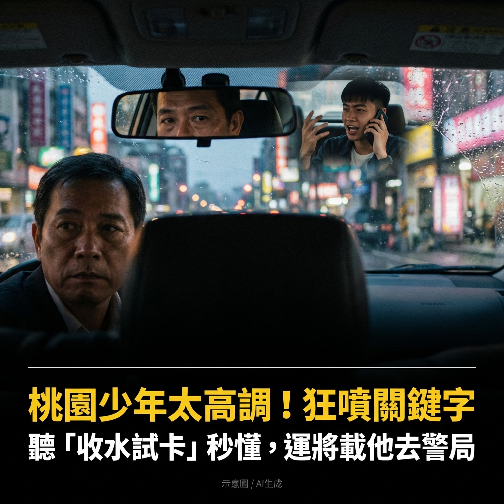 我是桃園人 - 搭小黃講電話太高調？少年狂噴「3個關鍵字」直接自爆💥... | Facebook