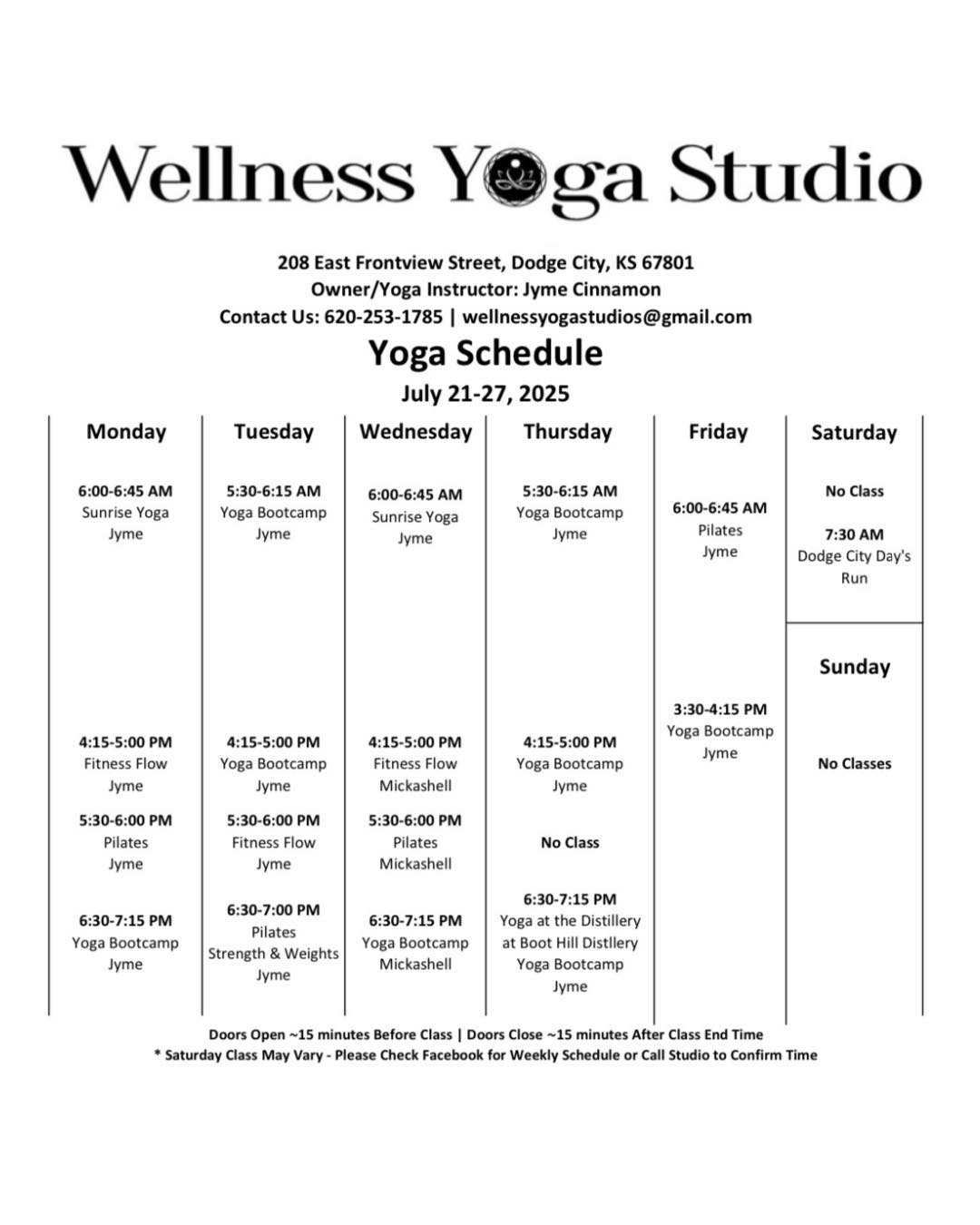 Wellness Yoga Studio