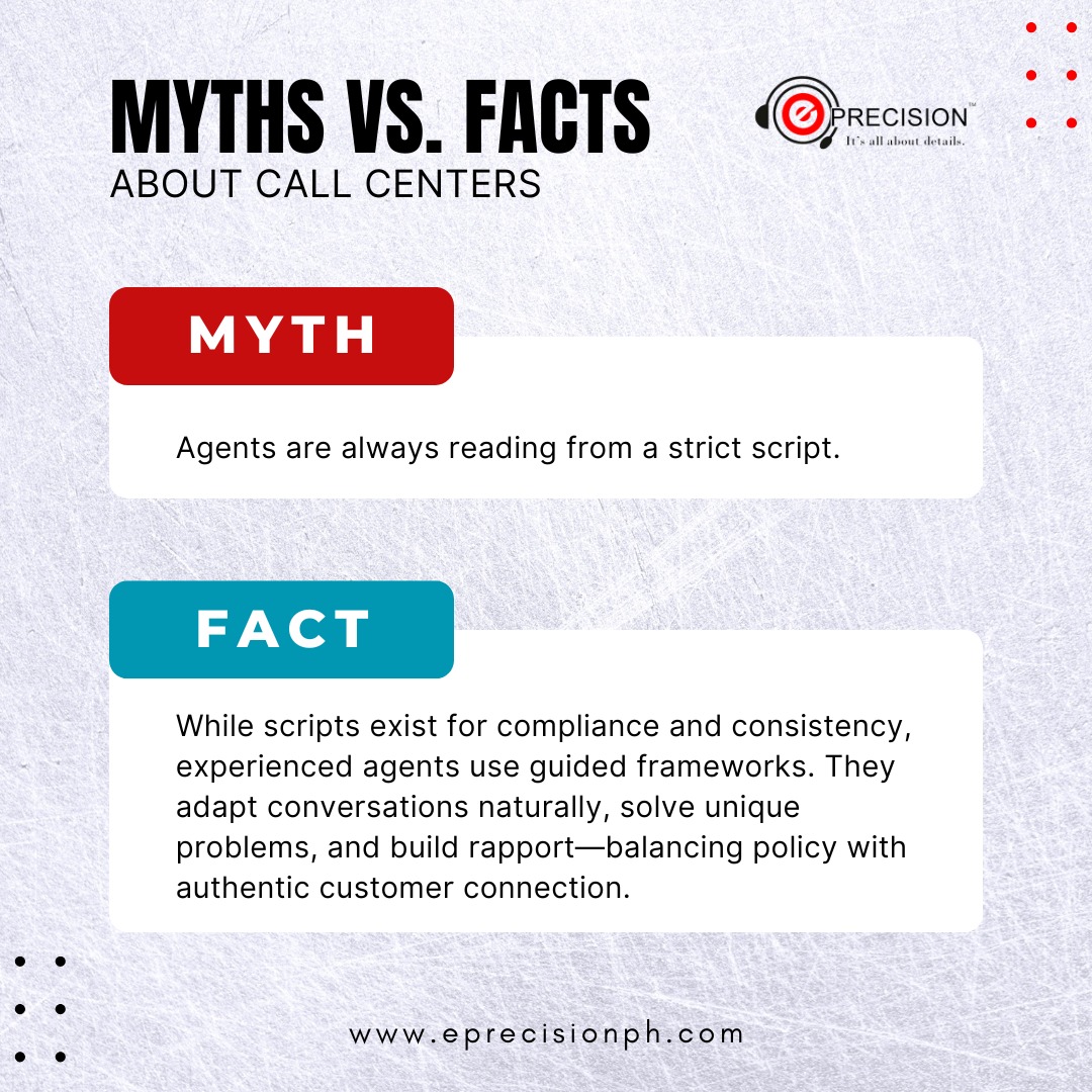 E-Precision - 📞 MYTH vs. FACT: Call Centers Edition ... | Facebook