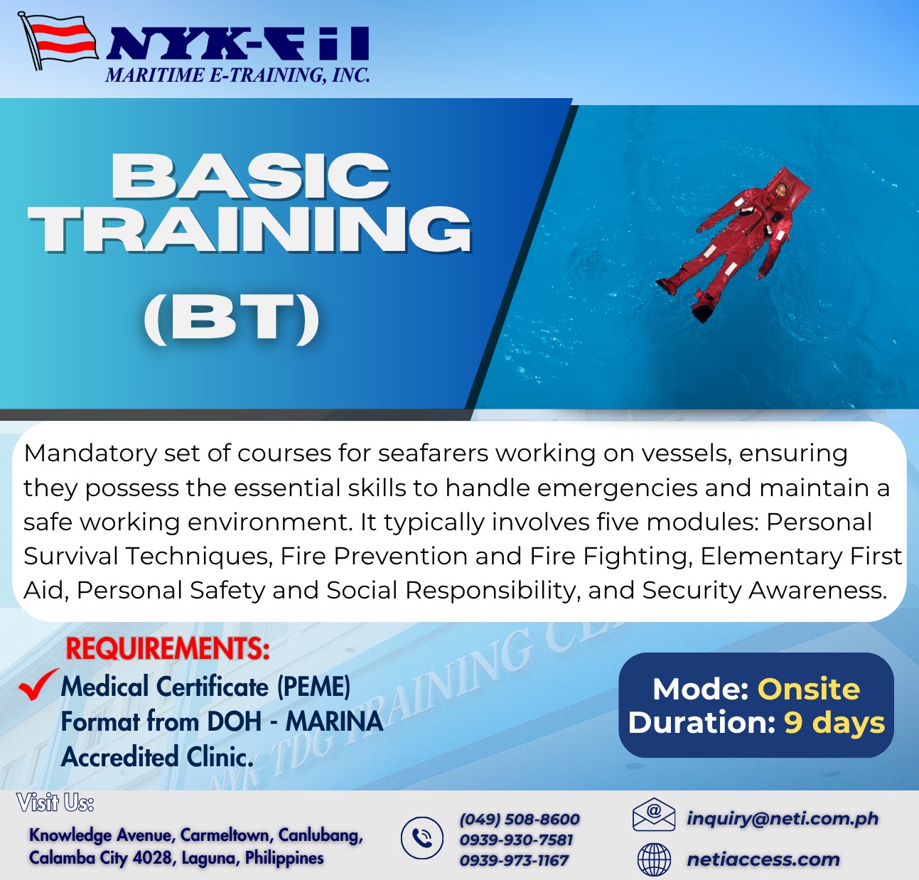 NYK-Fil Maritime... - NYK-Fil Maritime e-Training Inc.