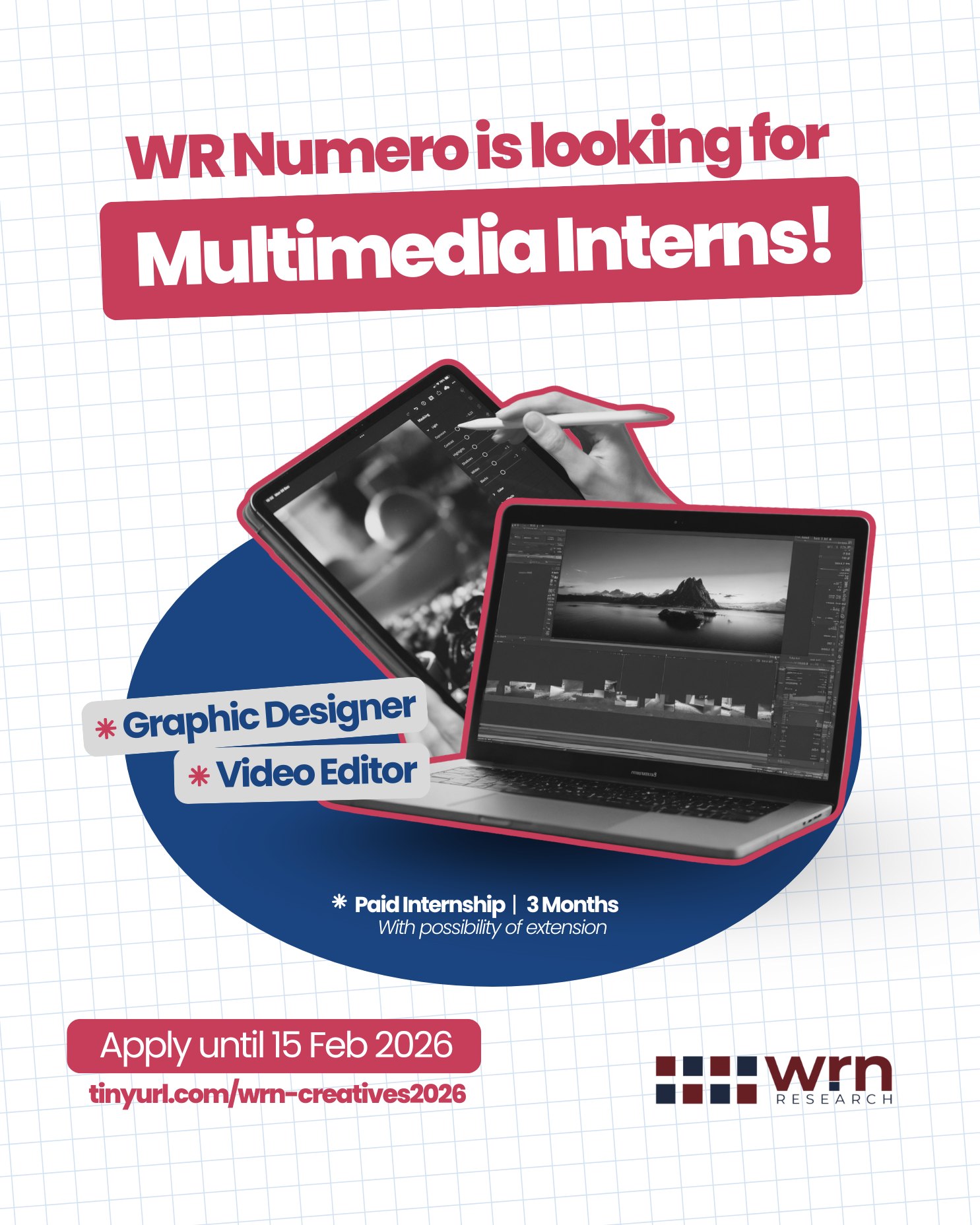 WR - 🎬 WR Numero is looking for Multimedia Interns! We are looking for ...