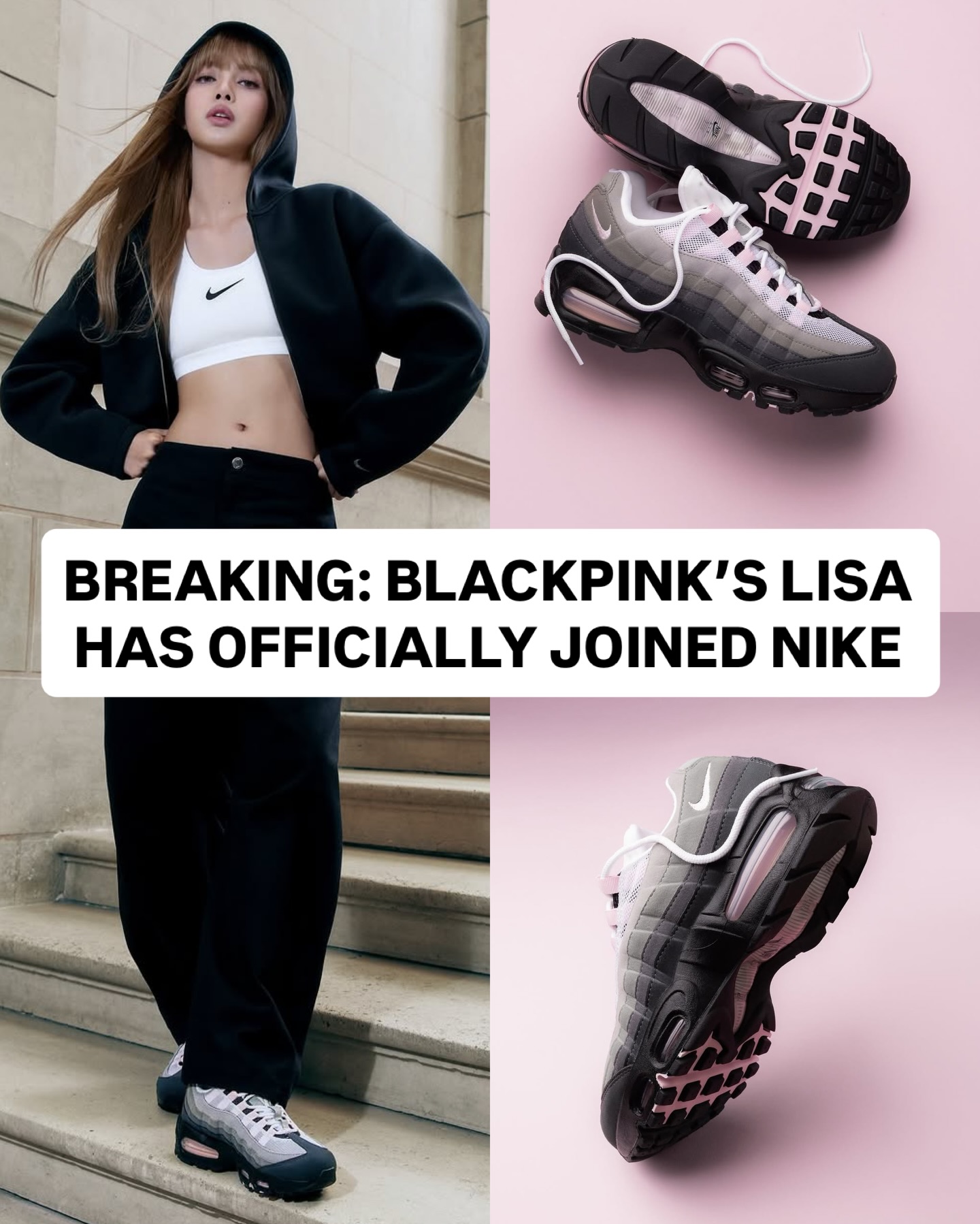 BLACKPINK's Lisa has joined the Nike family 👀 She was wearing the