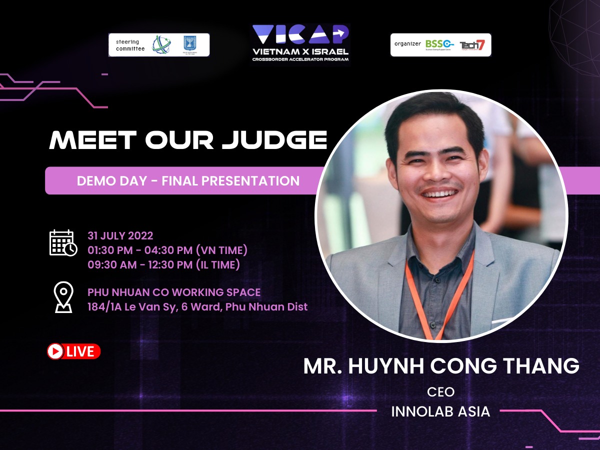 VICAP - Vietnam Israel Crossborder Accelerator Program - Mr. Huynh Cong ...