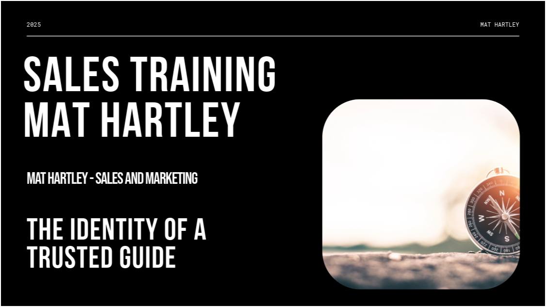 Sales Training Tuesdays - The identity of a trusted guide