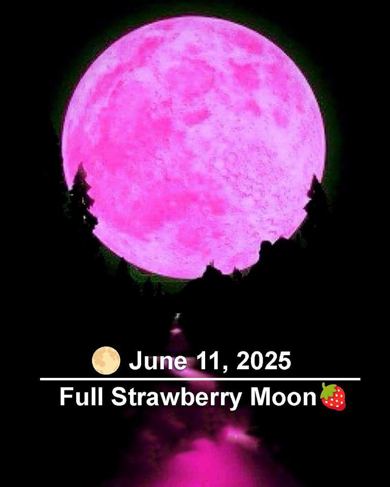Wait… the Strawberry Moon is not actually red? It's name comes
