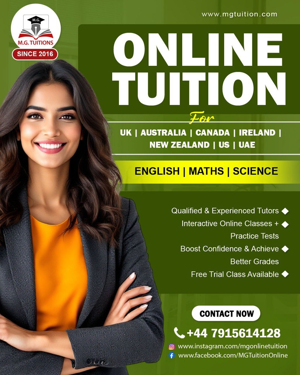 MG Online Tuition | Horsham
