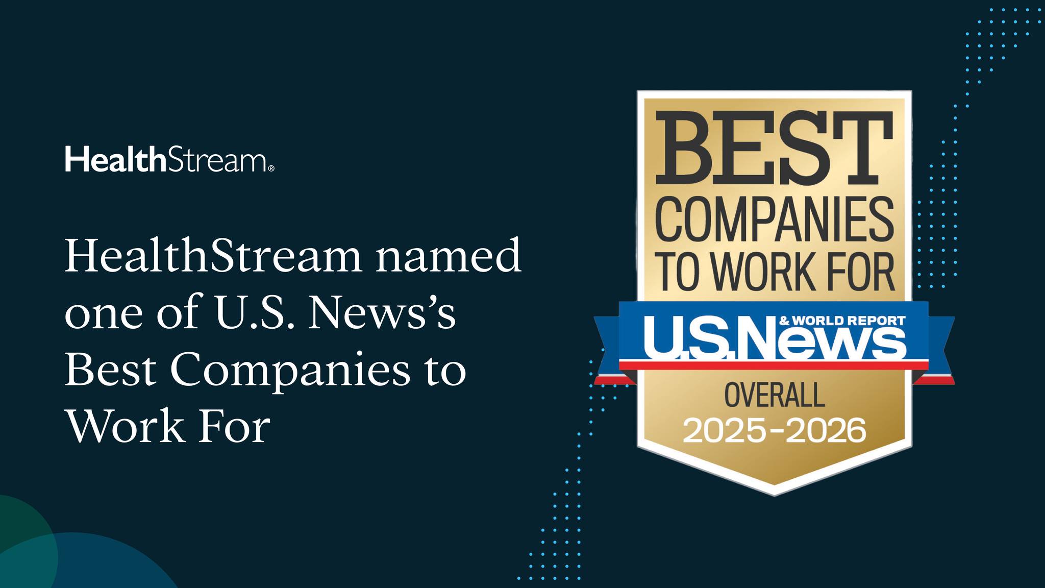 HealthStream - 🎉 HealthStream is proud to be named one of U.S. News and ...