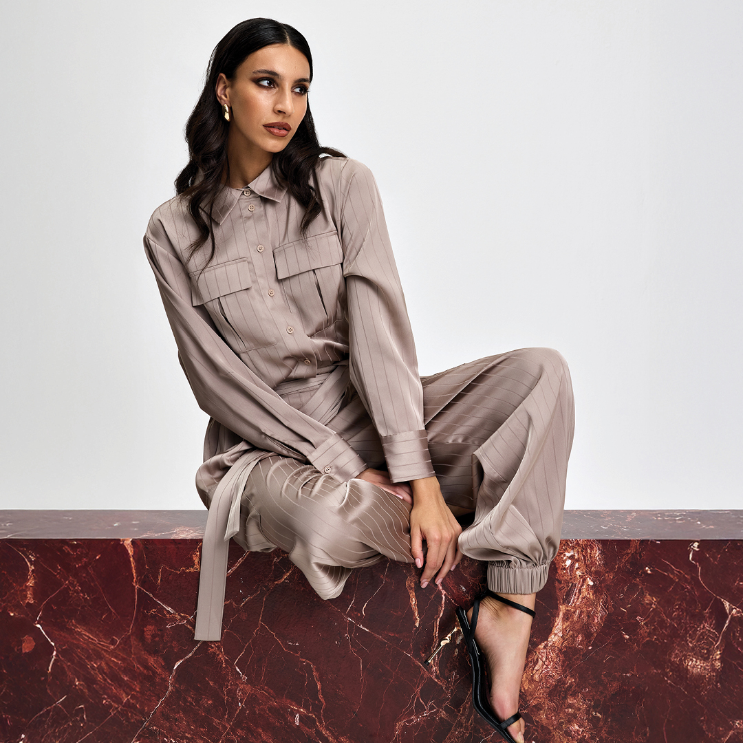 THE FLUID JUMPSUIT Relaxed yet refined, fluid pieces introduce