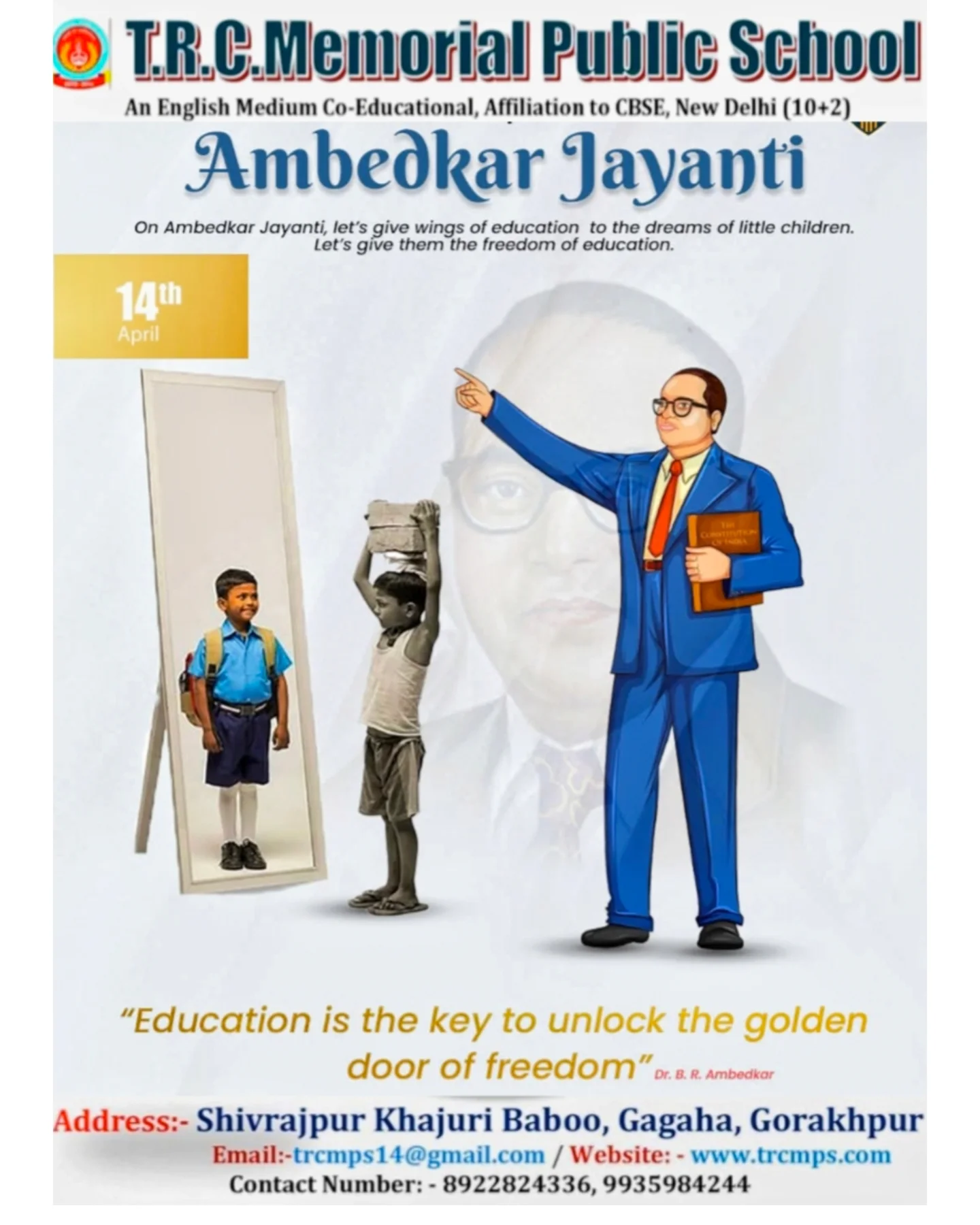 Trc - Happy Dr. Ambedkar Jayanti! Today, we honor the legacy of Dr. B.R ...