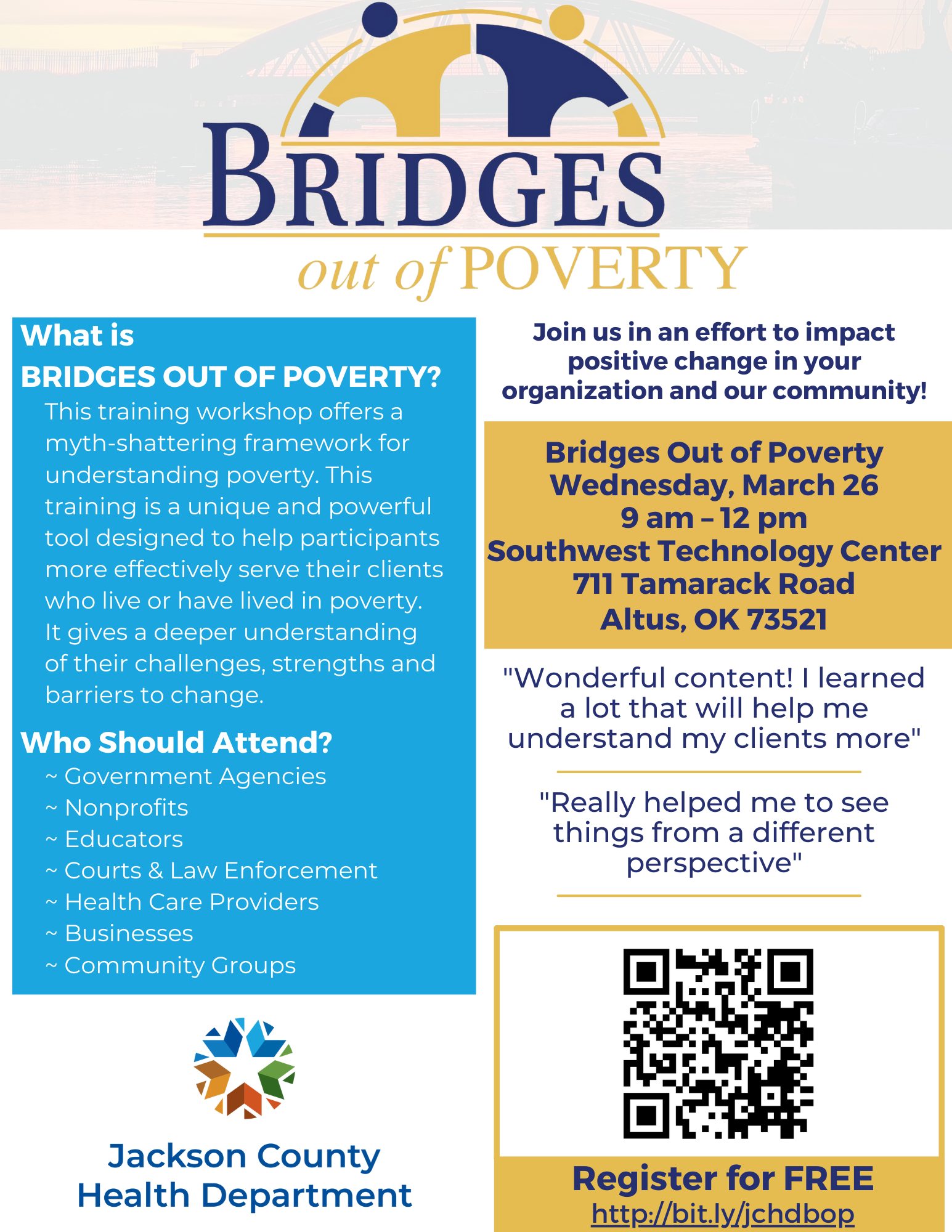 Bridges Out of Poverty