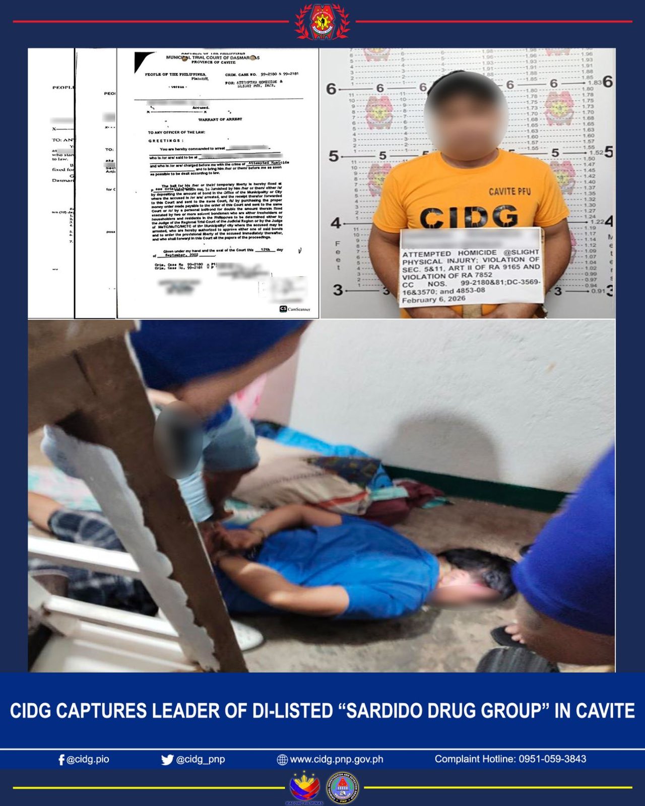 Criminal - CIDG CAPTURES LEADER OF DI-LISTED “SARDIDO DRUG GROUP” IN ...