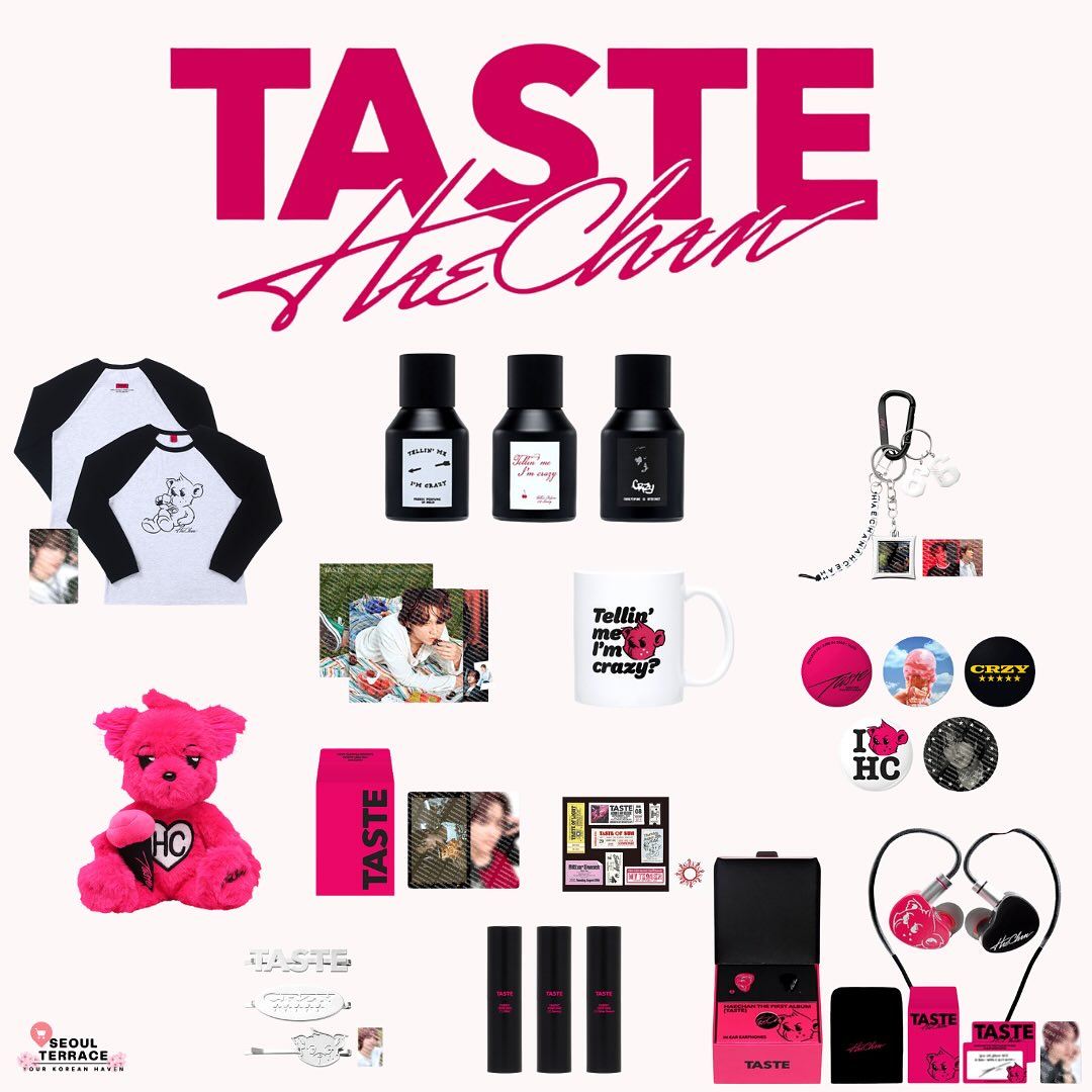 NCT HAECHAN - Taste Official Merch MD🩷🖤 🔗Shop link in our bio