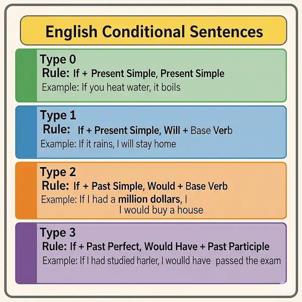 Angielski - Conditionals czyli okresy warunkowe w jezyku angielskim 📣♥️ ...