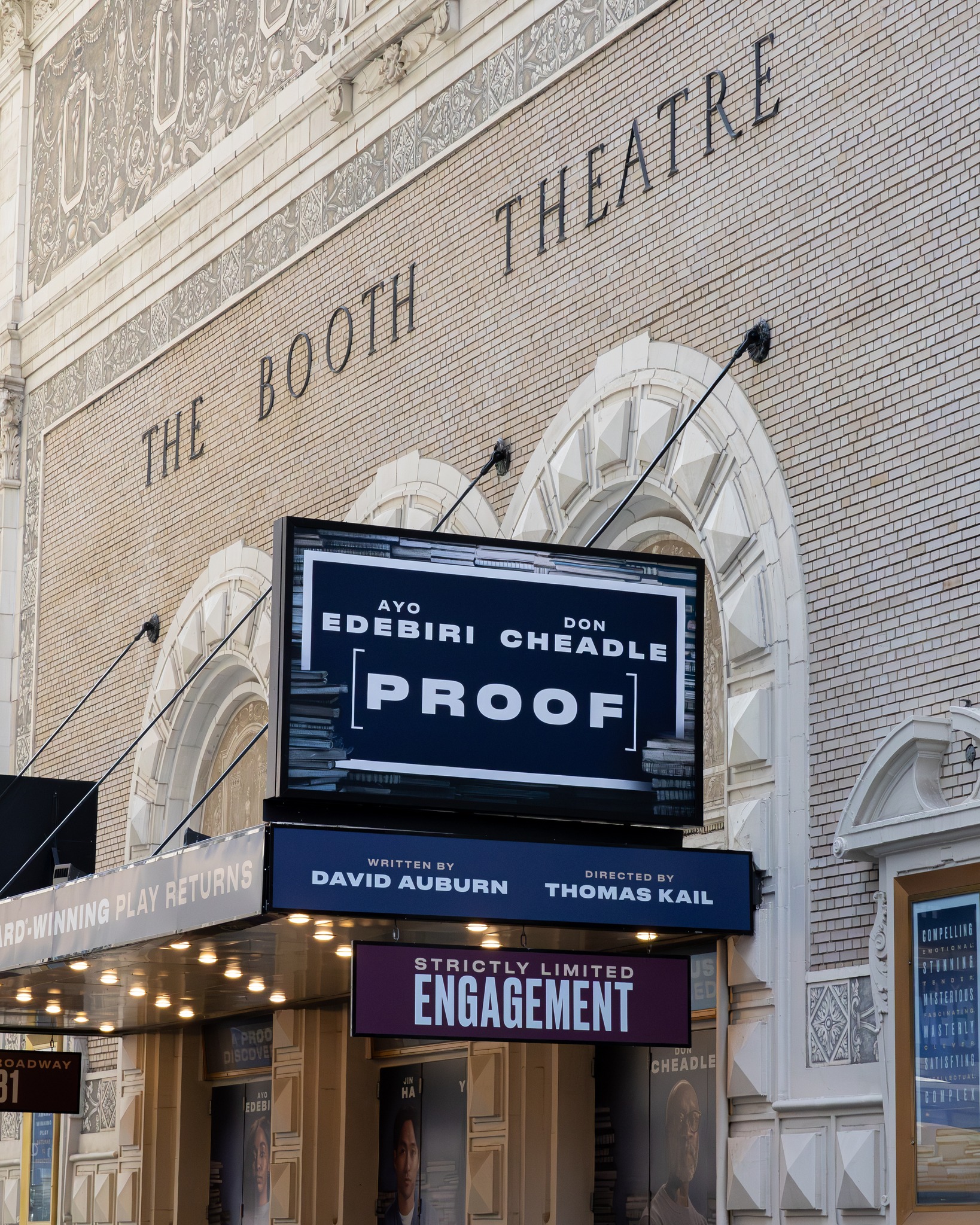 Proof has found its Broadway home! The first ever Broadway revival