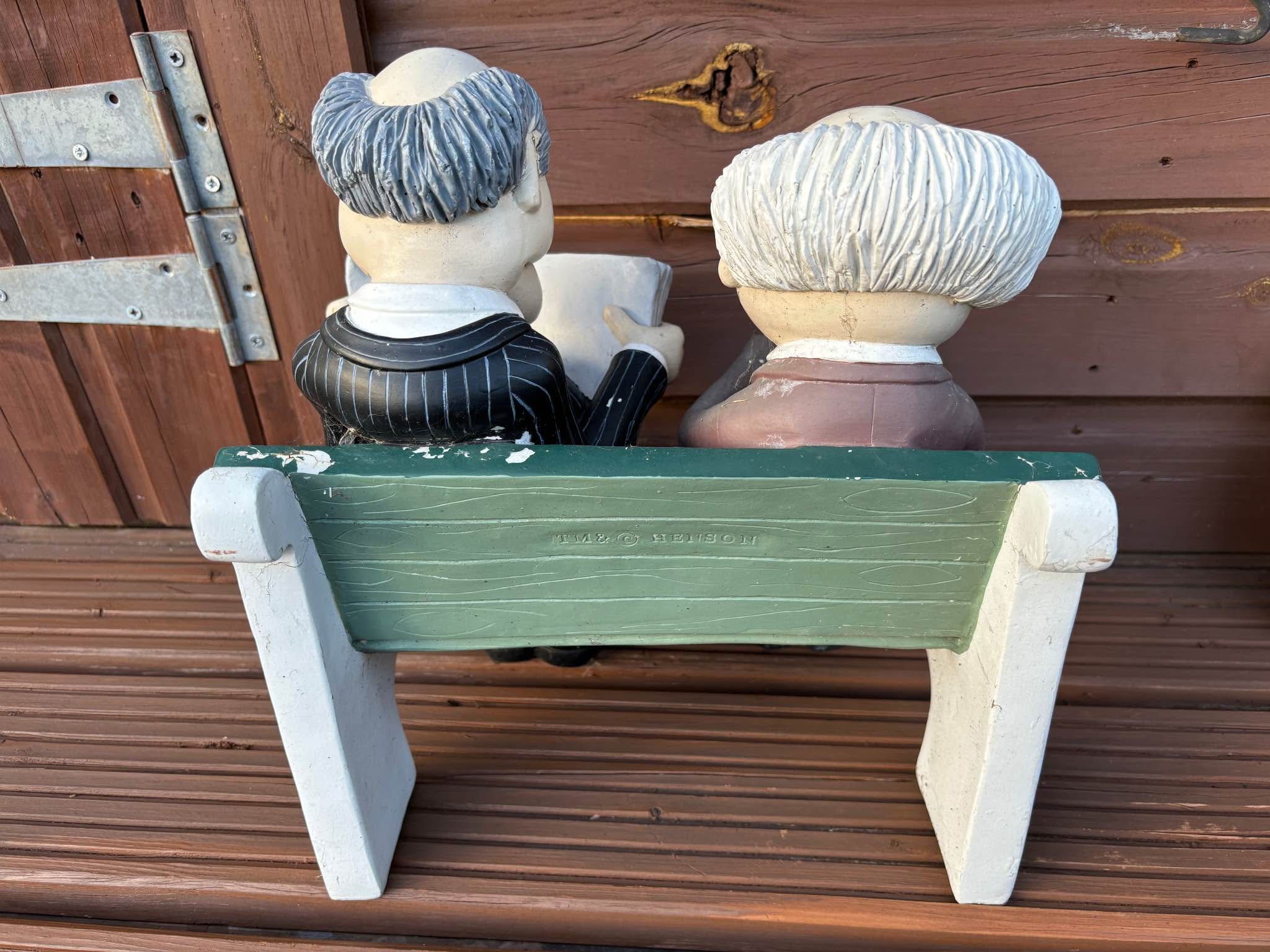 Muppet Show Characters: Statler & Waldorf On Bench Garden Figure -Jim ...
