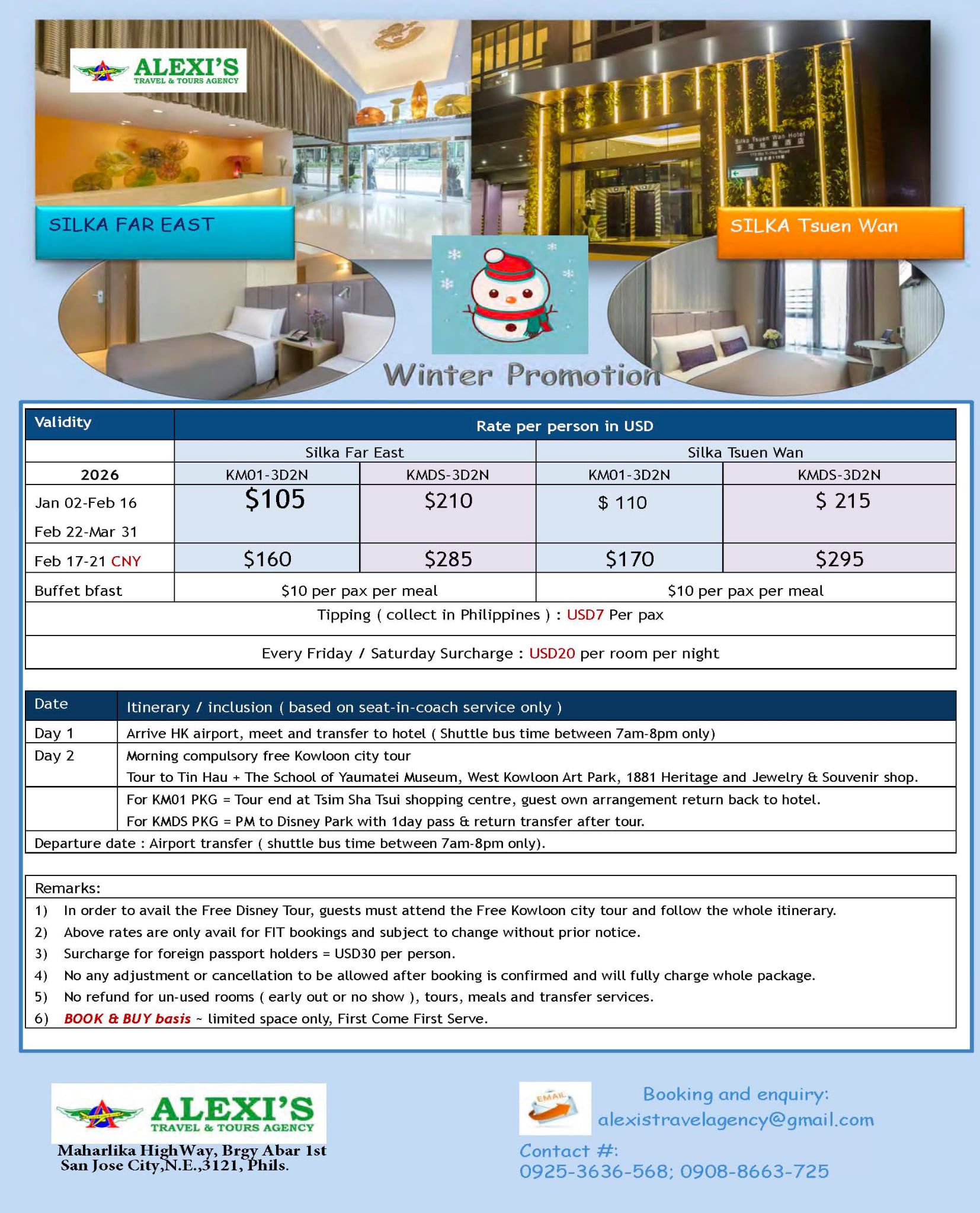 Photo inspiration: Fresh Look at Alexi S Hong Kong Winter Promotion 2026 Stay Tour With