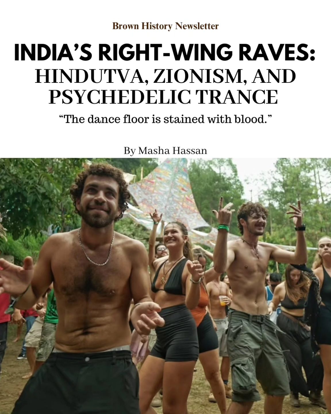 Brown - Rave parties organized by and for ex-IDF soldiers in India ...