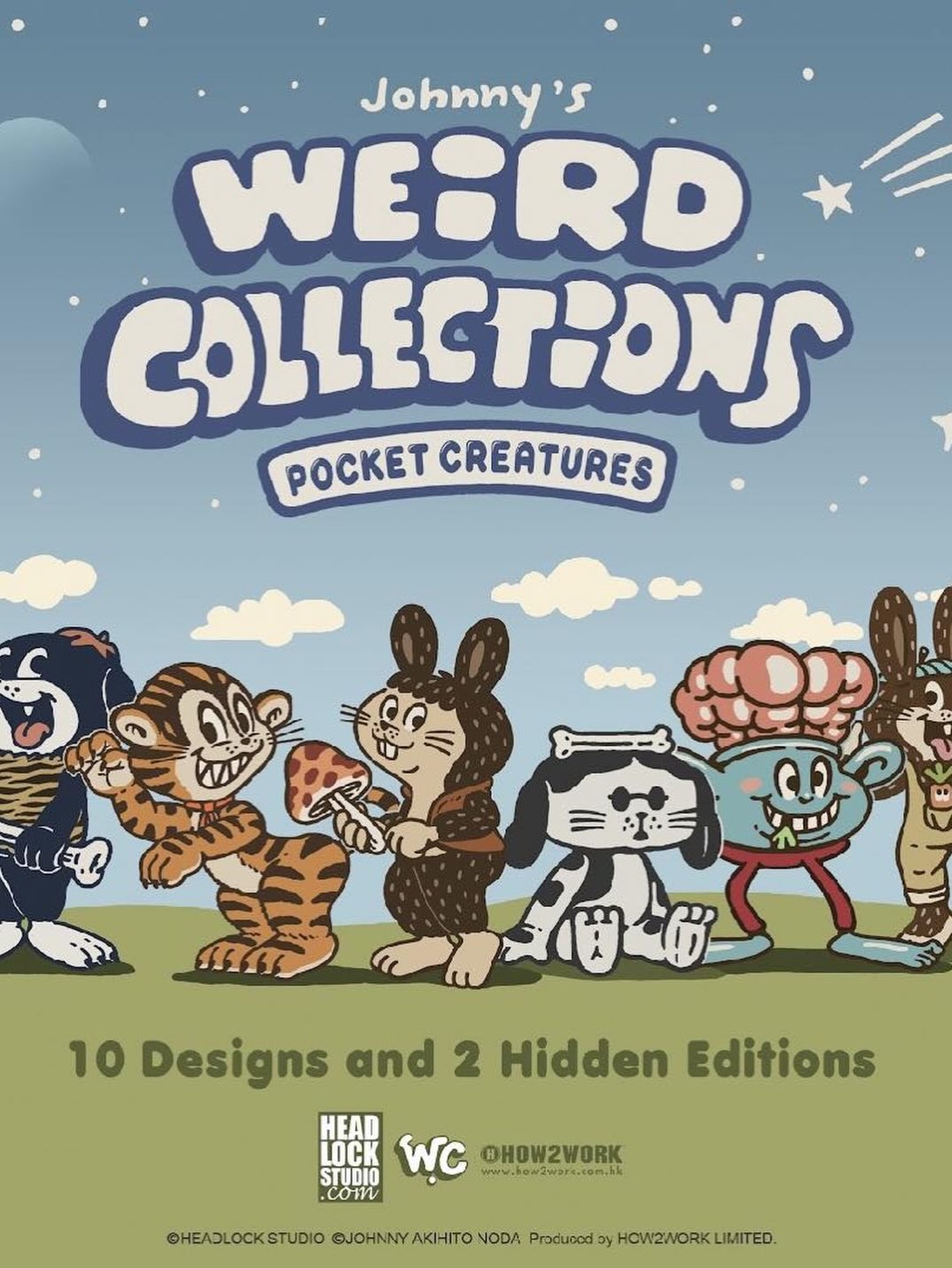 Johnny's Weird Collections クマのフィギュア The latest blind box series from @how2workhk features the weirdest