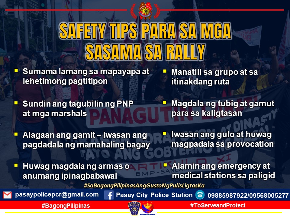 Pasay - Southern Police District Pasay City Police Station SAFETY TIPS ...