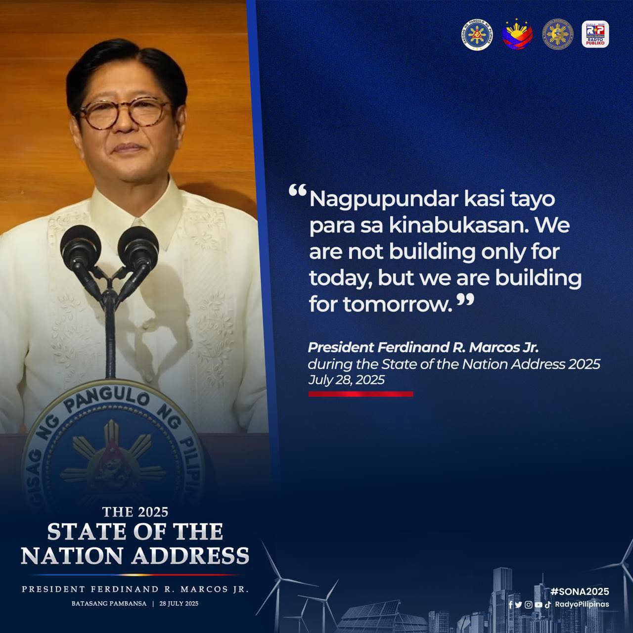 Radyo - #SONA2025 Gipaniguro ni Pang. Ferdinand R. Marcos Jr. nga ...