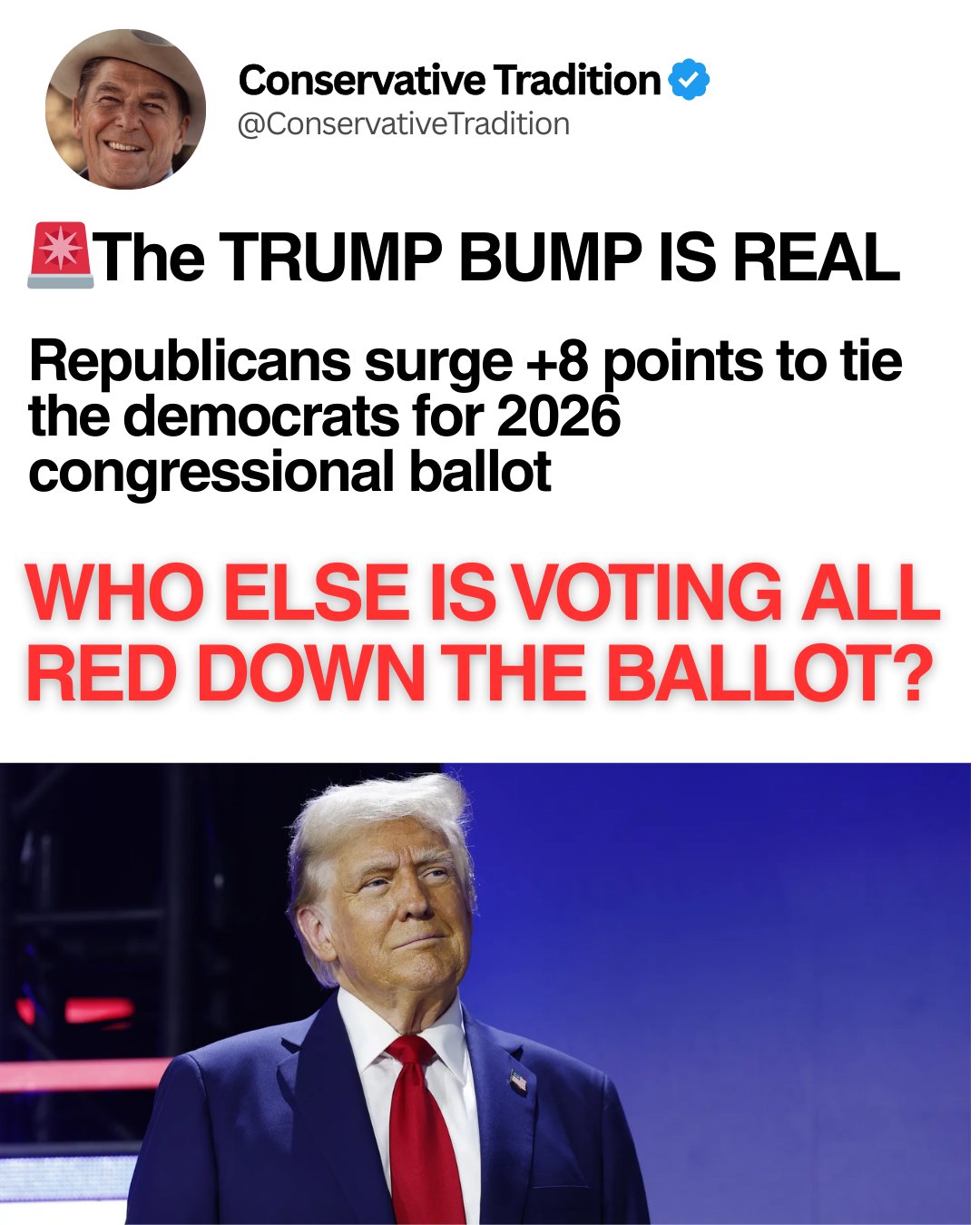 The momentum is shifting, and the... - Conservative Tradition | Facebook