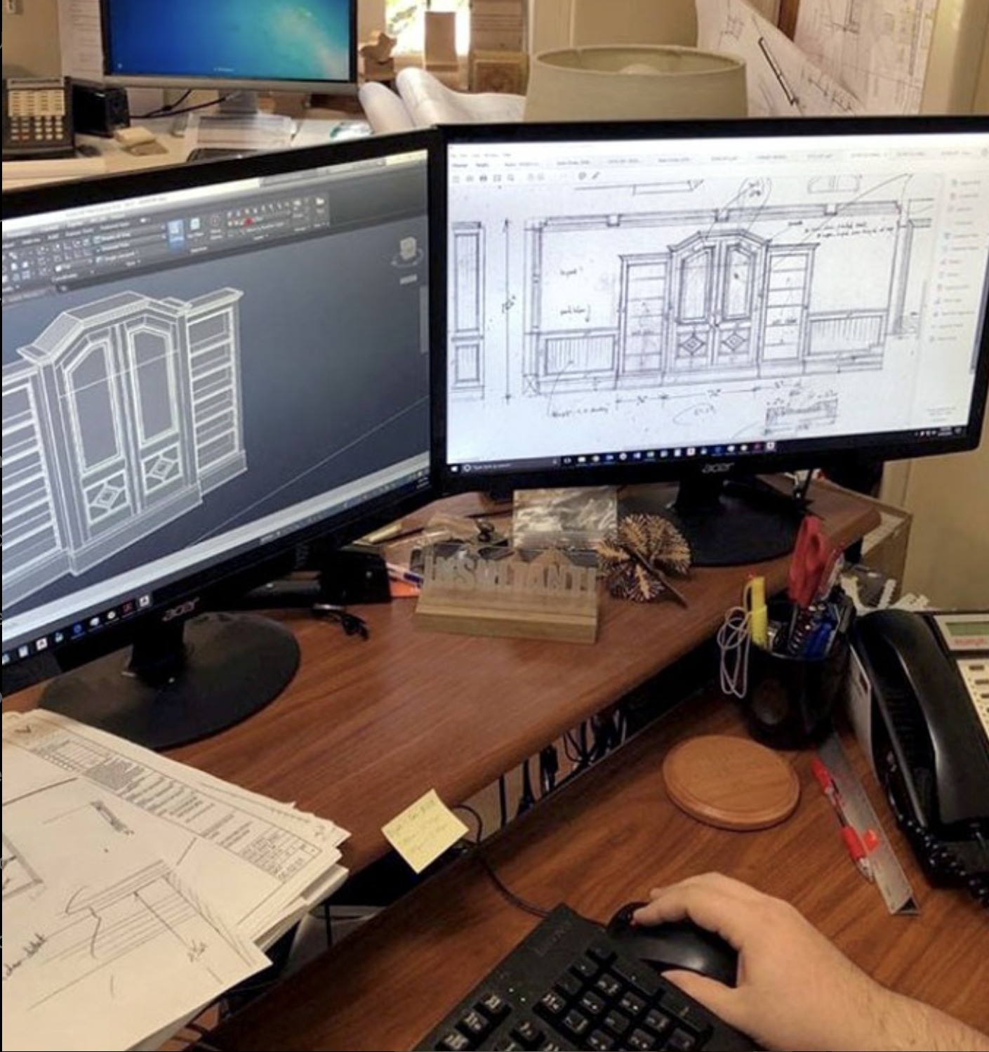 Vintage - Precision is key in custom millwork! Our drawing department ...