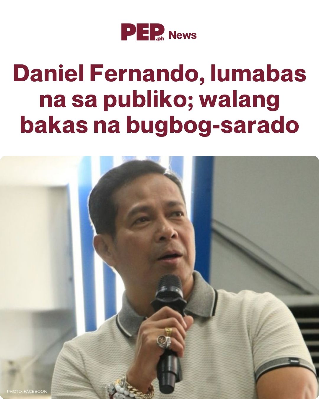 pep.ph - Bulacan Governor Daniel Fernando, muling... | Facebook