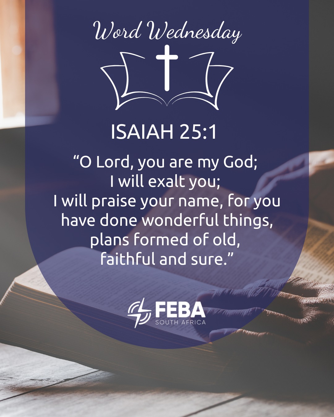 FEBA - WordWednesday As we begin 2026, we pause to exalt and praise God ...