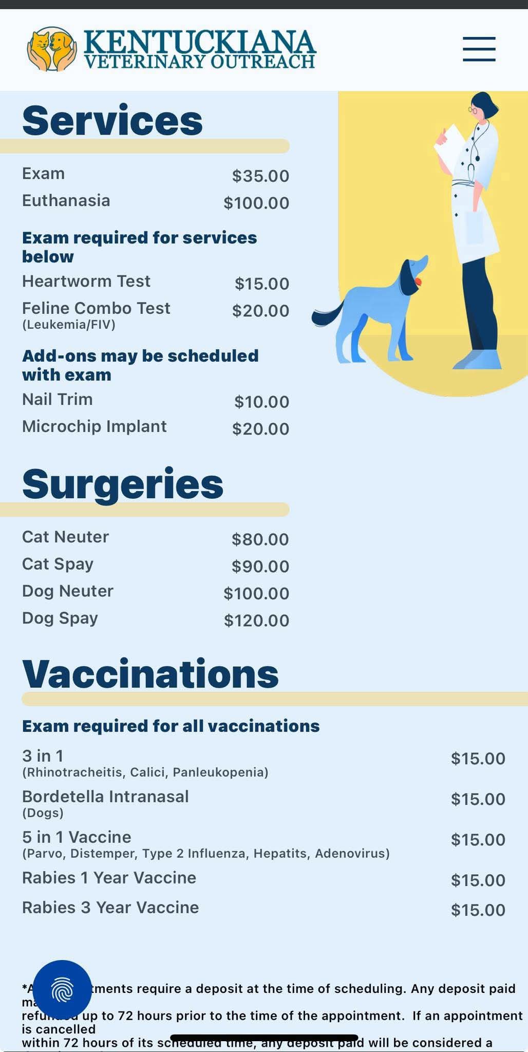 Kentuckiana veterinary outreach services available
