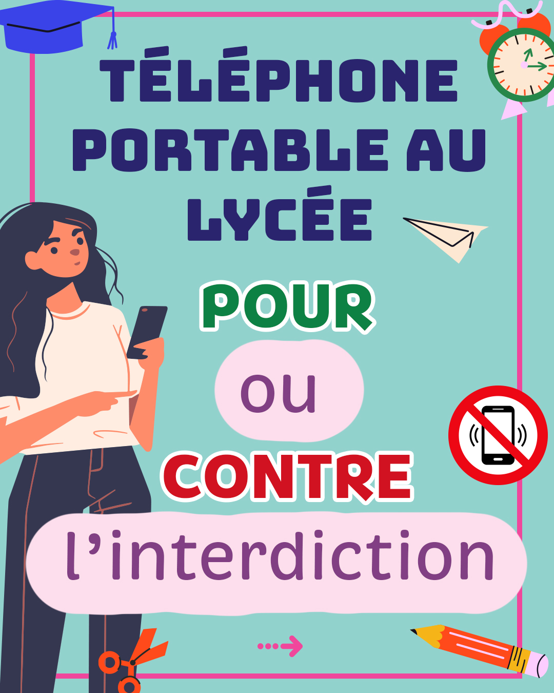 Hatier - 📵 Téléphone portable au lycée : pour ou contre... | Facebook