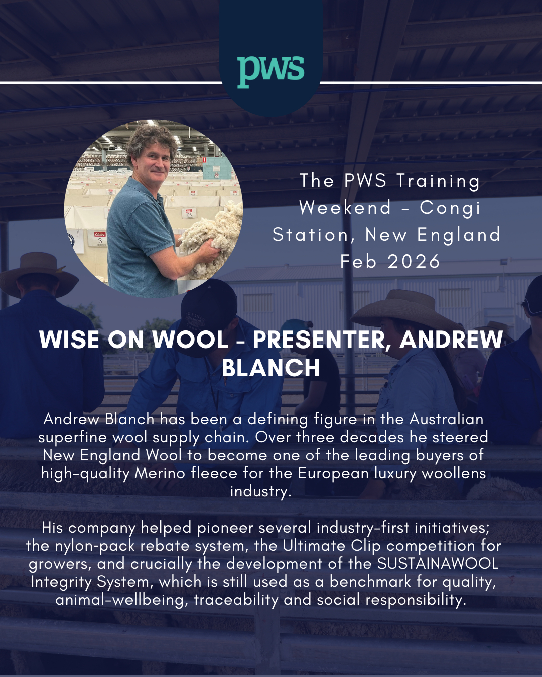 Peter - We are pleased to introduce 2026 PWS Training Weekend at 'Congi ...