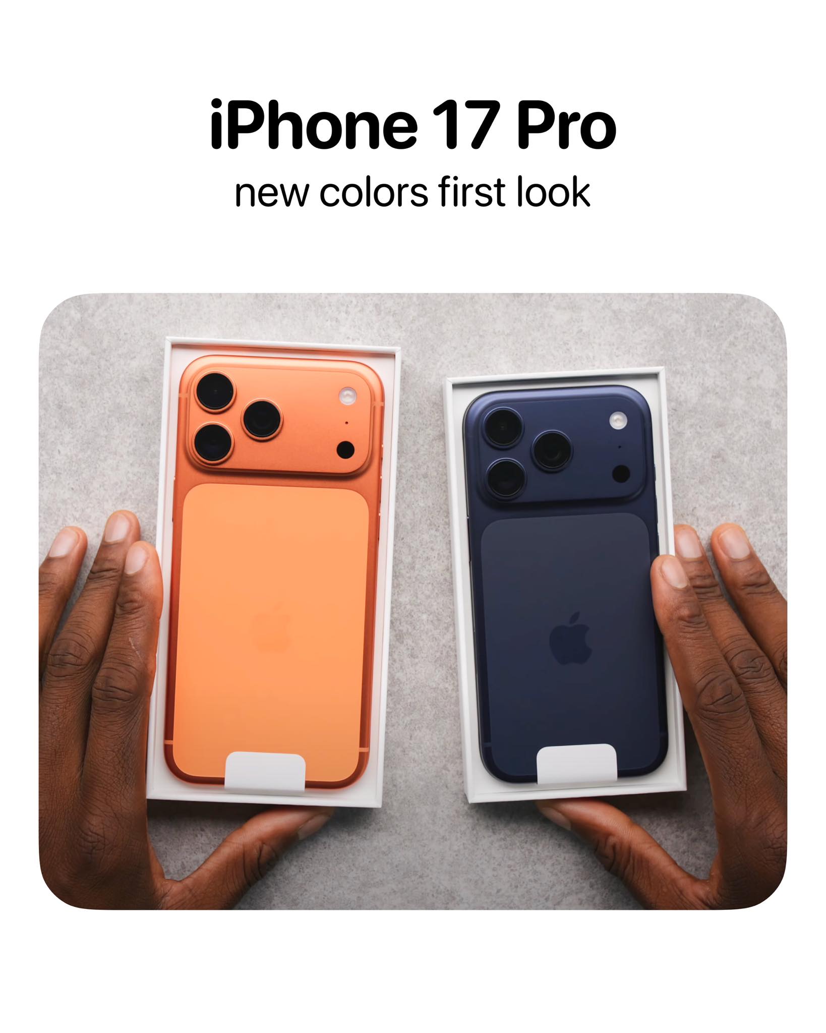 iPhone 17 Pro Max in Cosmic Orange Would you get an 🍊 phone?