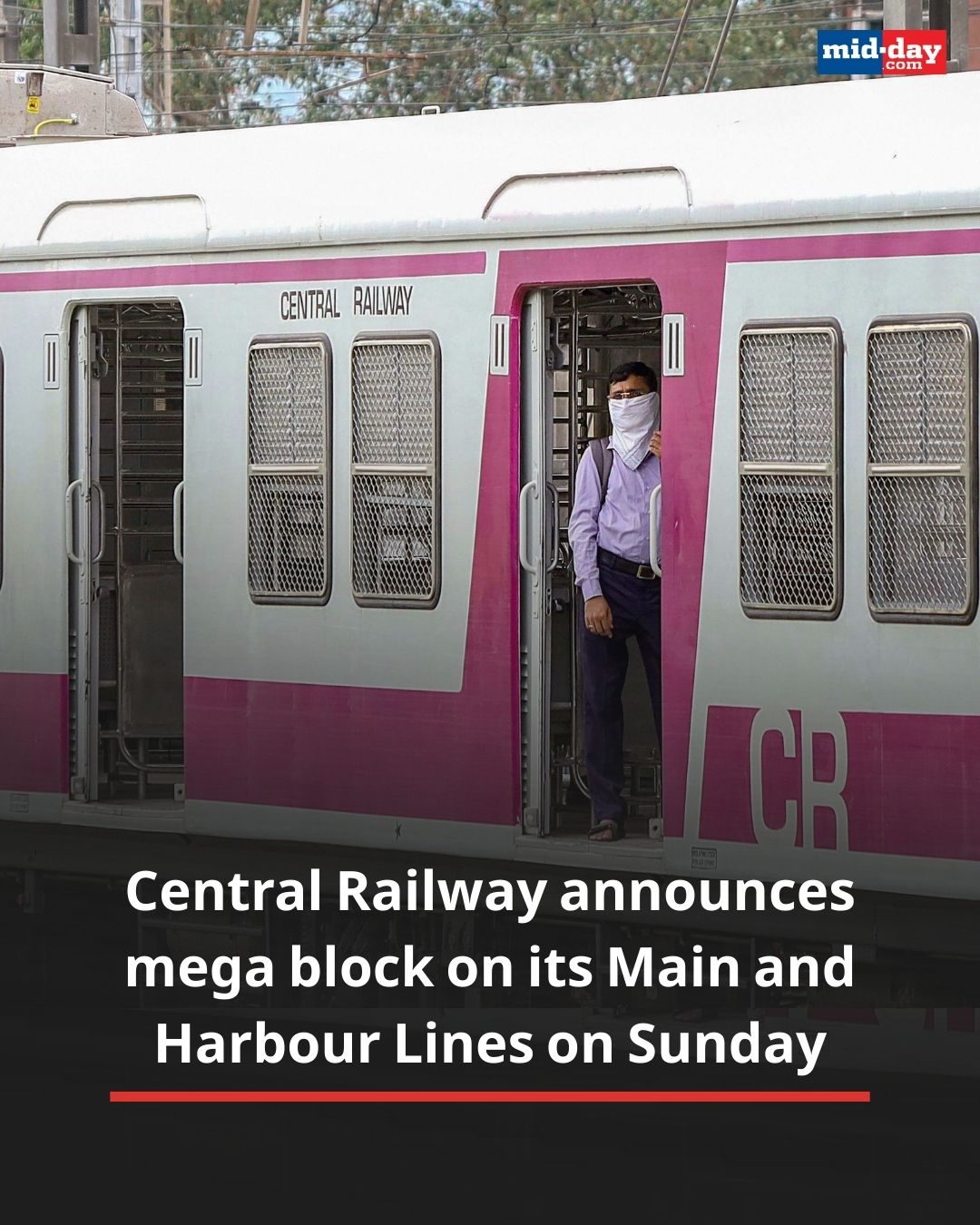 MiD - Central Railway, while sharing Mumbai local train updates, on ...