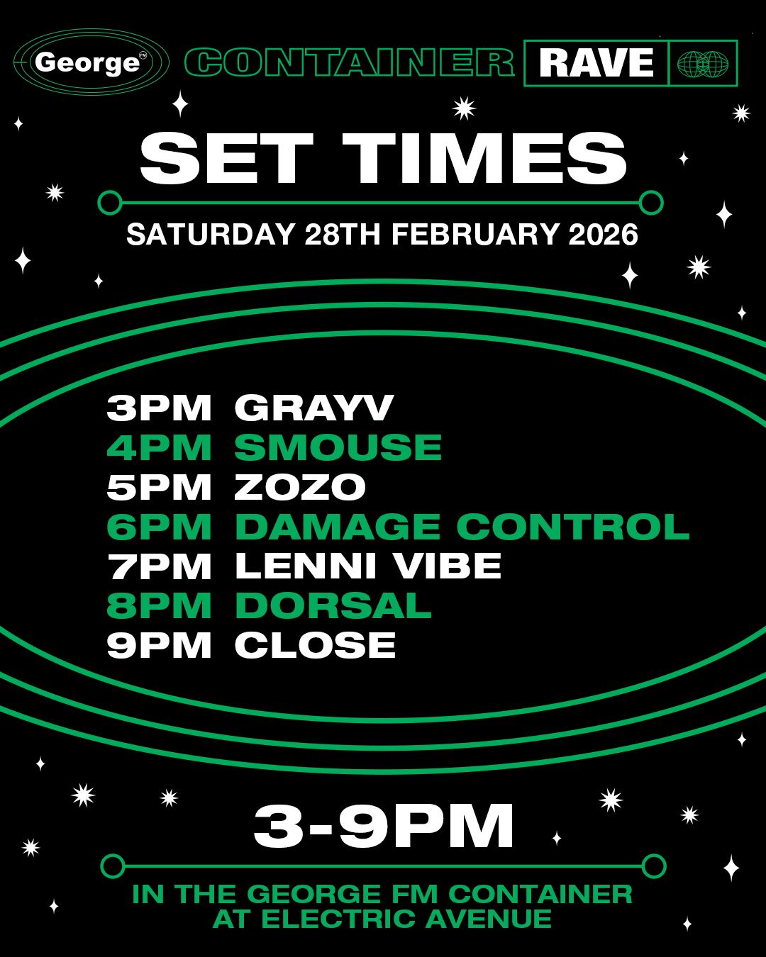 George FM - The George FM Container Rave returns to... | Facebook