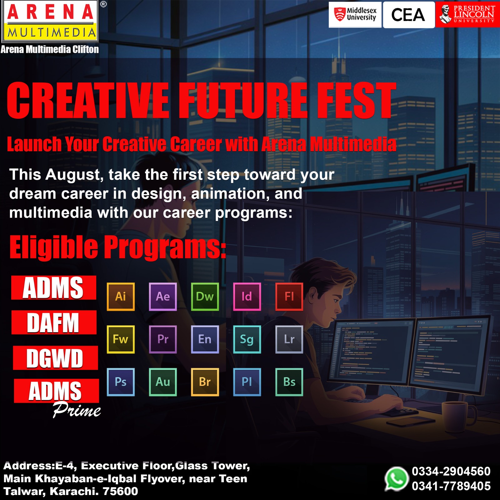 Arena Multimedia Clifton Centre | Karachi