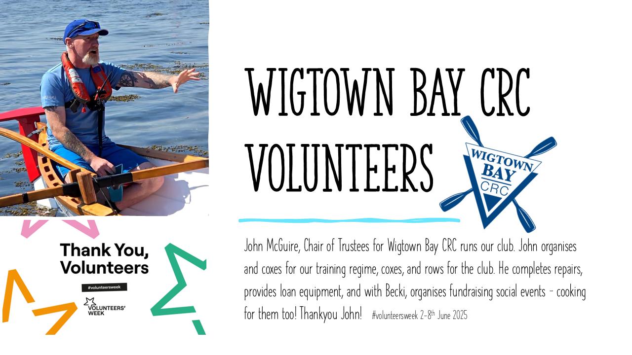 Wigtown - Volunteers Week 2nd - 8th June 2025. Our club is totally ...