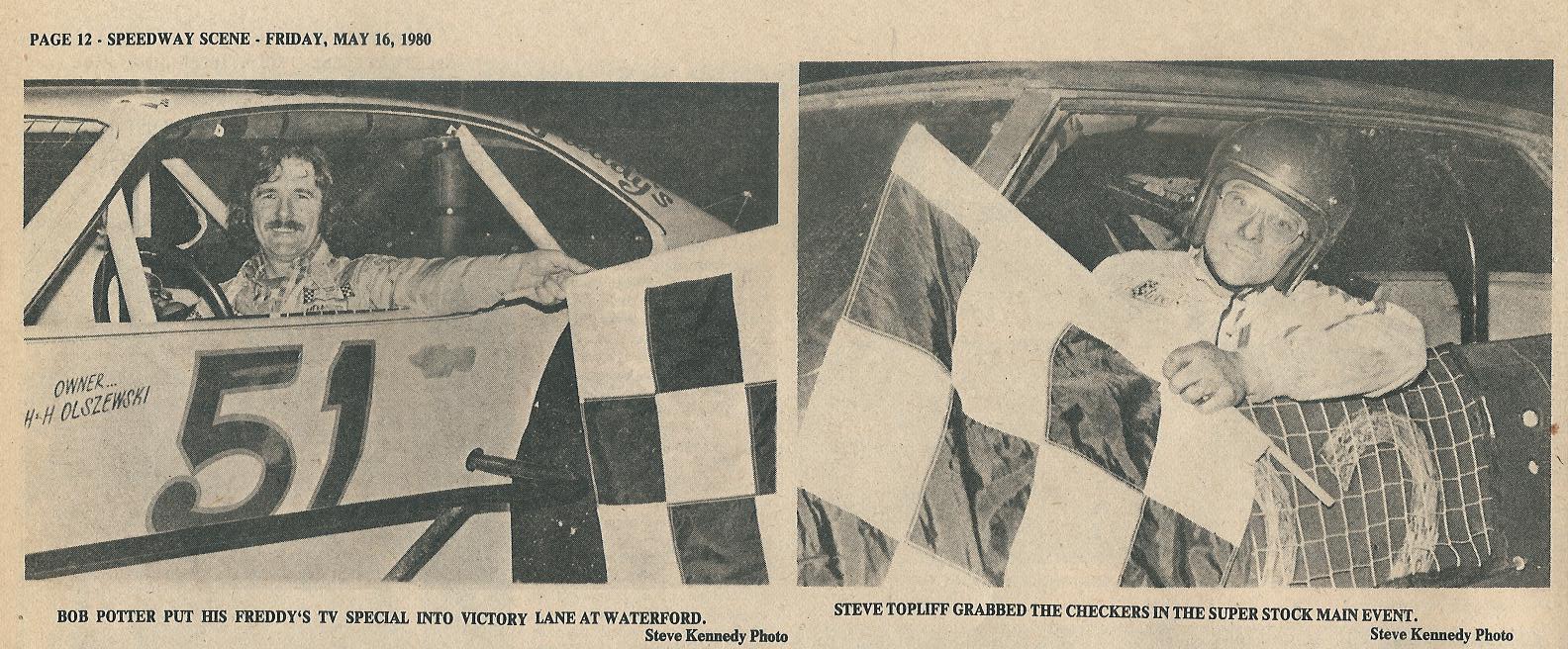 Speedbowl History - 40 years ago today on May 10, 1980, Bob Potter won ...