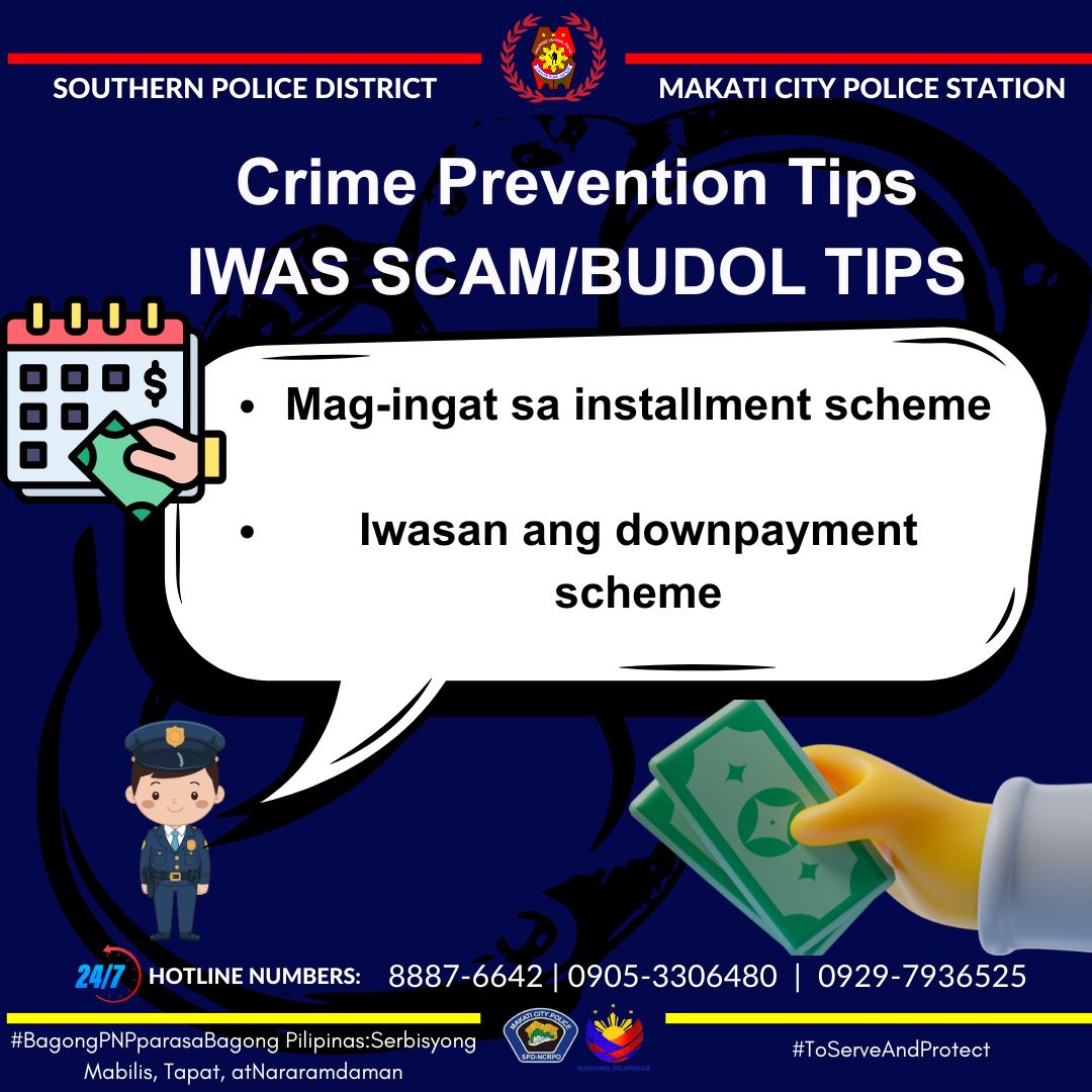 Crime Prevention Tips IWAS... - Makati City Police Station | Facebook