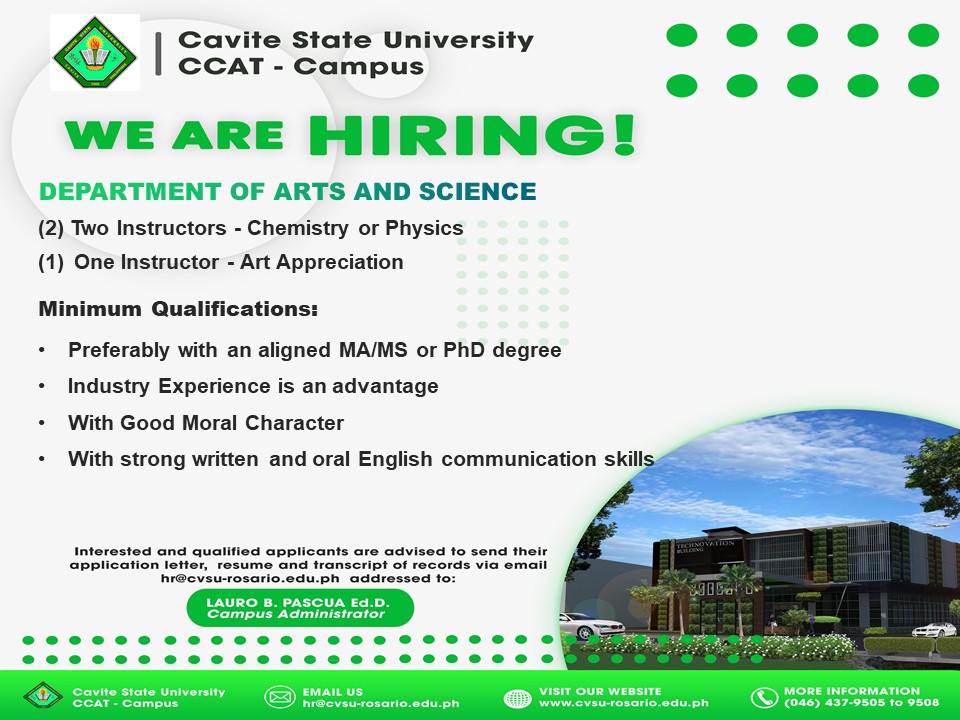 Cavite State... - Cavite State University - CCAT Campus