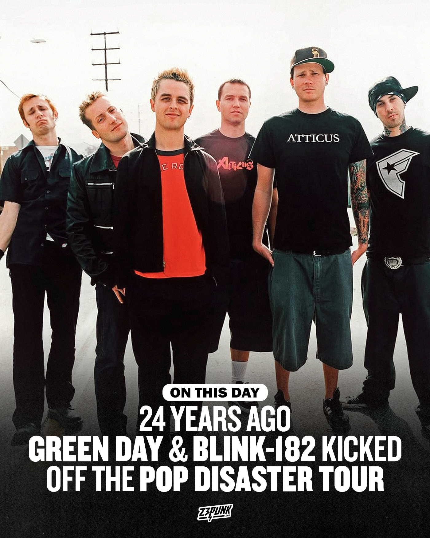 ㅤ*e様 レア 00s blink 182 Green day Skate Pu On this day 24 years