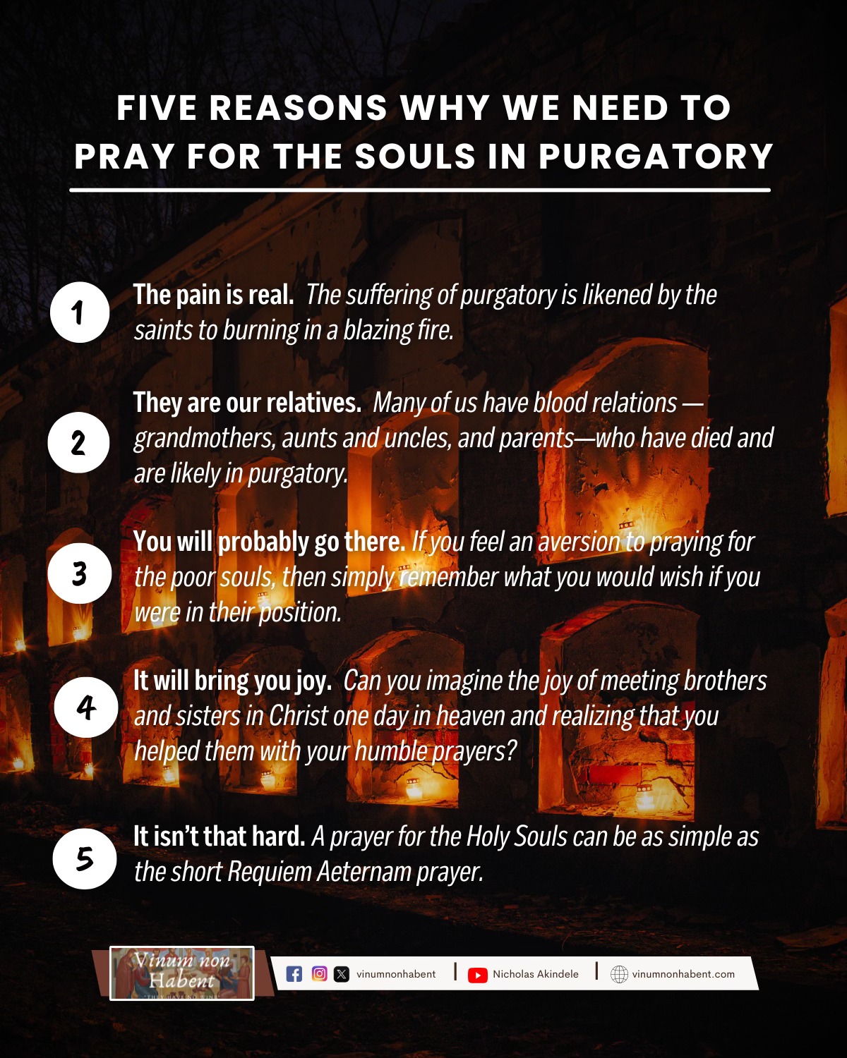 Vinum - FIVE REASONS WHY WE NEED TO PRAY FOR THE SOULS IN PURGATORY ...