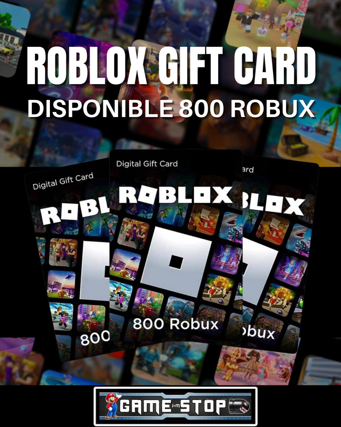 GameStop_Cuenca - 🔵🎮 Disponible Gifts Card Roblox de 800... | Facebook