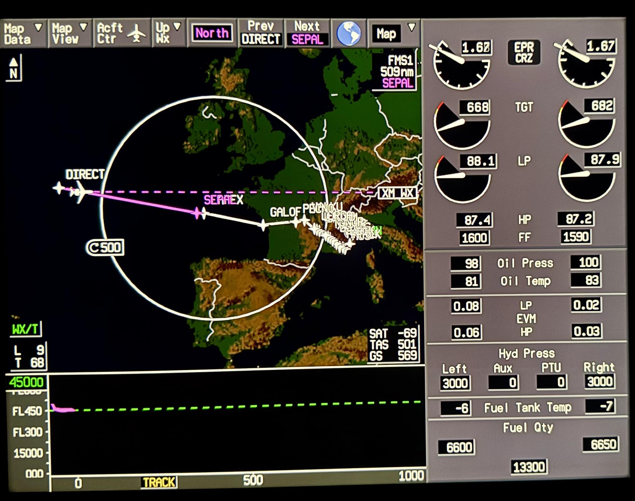 The Easy - A bit more than two hours to landing . . . | Facebook