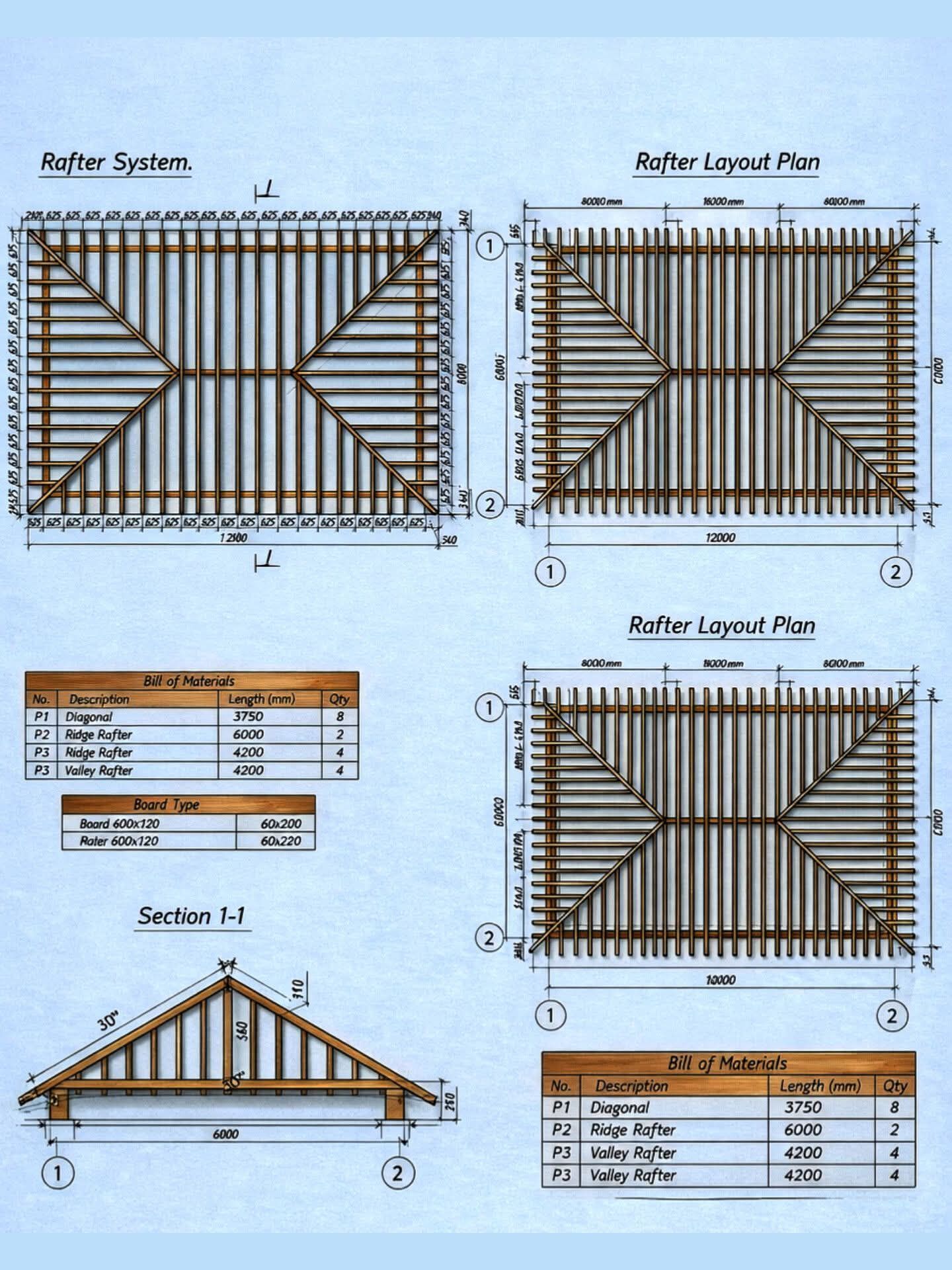 Construction - A Comprehensive Guide to Rafter Layout Plans. Related ...