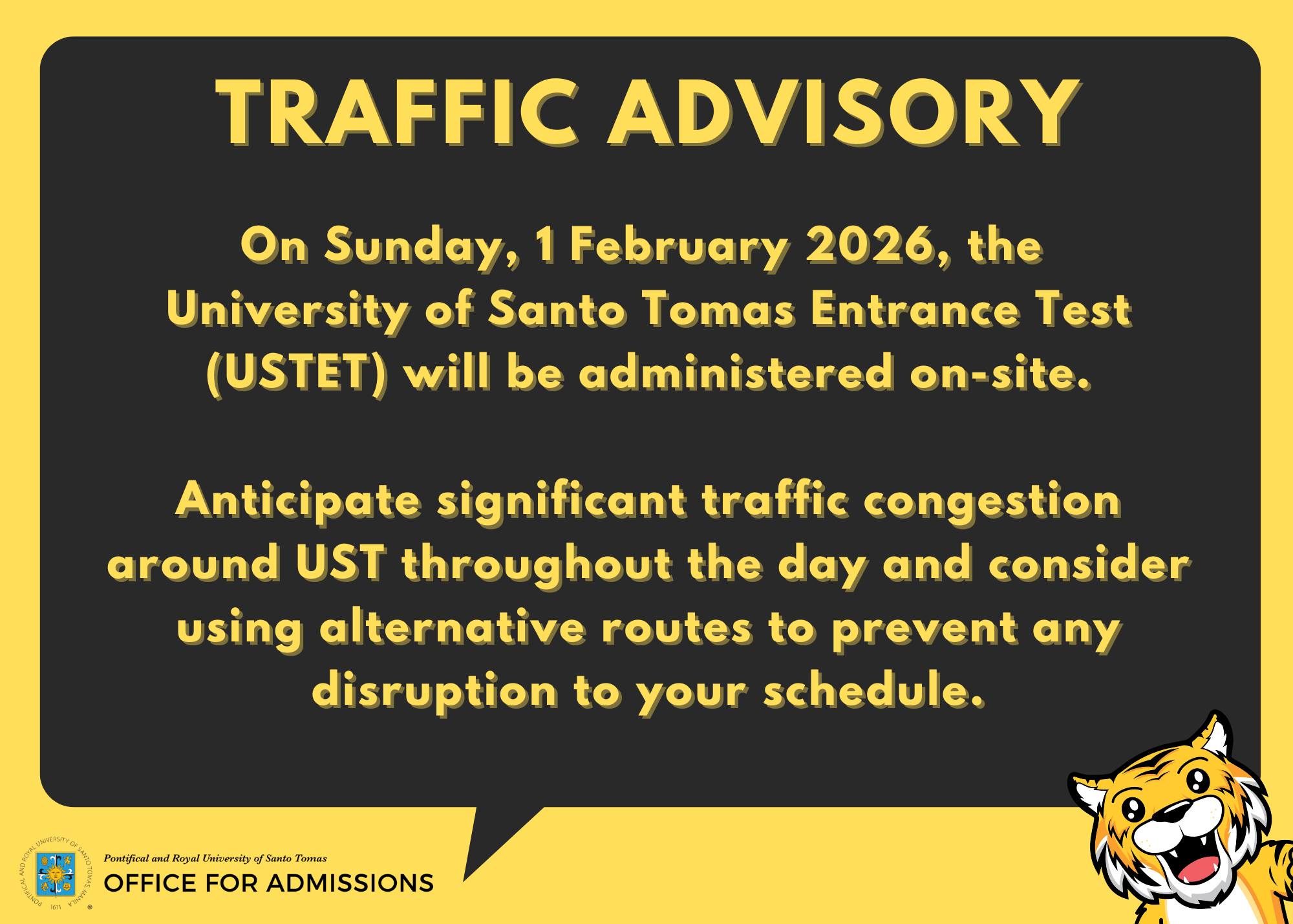 UST - Office for Admissions - The University of Santo Tomas Admission ...