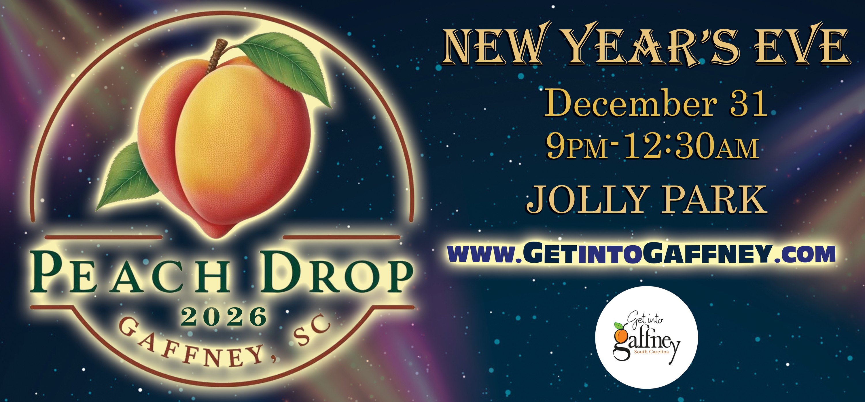 New Year's Eve Peach Drop 2026