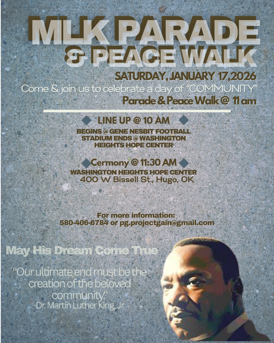 Project - Join Us for the 2026 MLK Parade & Peace Walk Let’s come ...